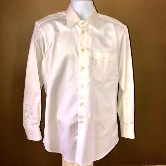IKE Behar Button Down Dress Shirt Off white color - Picture 1 of 6